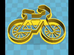 bike cookie cutter 3D Print Model