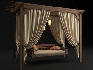 garden swing 3D Модель