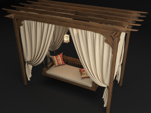 garden swing Model 3D