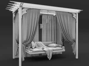 garden swing Model 3D