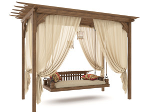 garden swing Model 3D