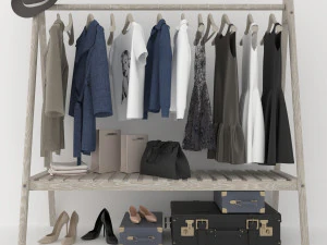 clothing rack i 3D Model