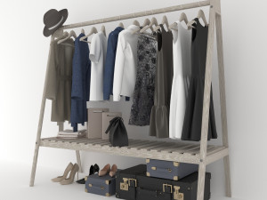 clothing rack i Modello 3D