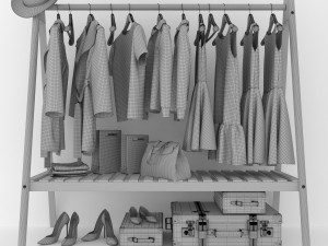 clothing rack i Modello 3D