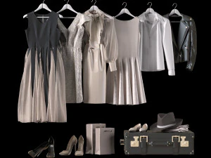 zestaw ubrań Model 3D