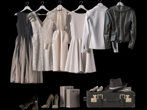 clothes set 3D Модель
