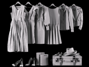 clothes set 3D Модель