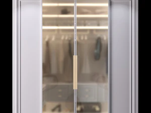 Kleiderschrank mit T&uuml;ren 3D Modell