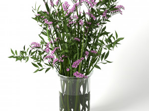 bouquet of limonium 3D Model