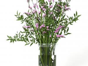 bouquet of limonium Modello 3D