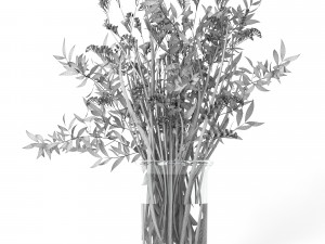 bouquet of limonium Modello 3D