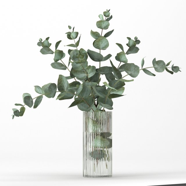 bouquet of eucalyptus branches 3Dモデル .c4d .max .obj .3ds .fbx .stl .blend 