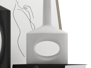decorative set vases with a hole 3D Model