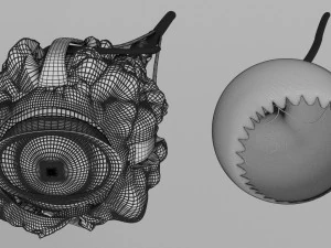 Age-related macular degeneration AMD ARMD detailed labelled animated model 3D 3D Model