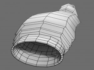 Blood vessel artery vein structure labelled 3D Model
