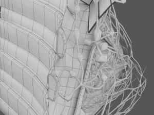Breast lymphatic drainage precise scale labelledatomy histology 3D Model