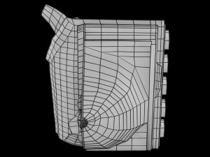 Breast anatomy histology detailed labelled precise to scale model 3D Модель