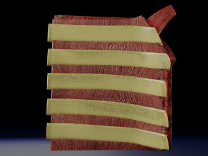 Breast anatomy histology detailed labelled precise to scale model 3D Модель