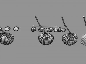 Cataract eye lens types detailed animated 3D Model