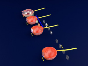 Cataract eye lens types detailed animated 3D Model