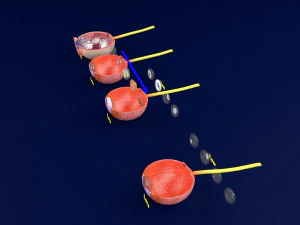 Cataract eye lens types detailed animated 3D Model
