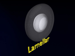 Cataract eye lens types detailed animated 3D Model