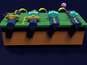 3D COAGULATION CASCADE COMMON PATHWAY 3D मॉडल