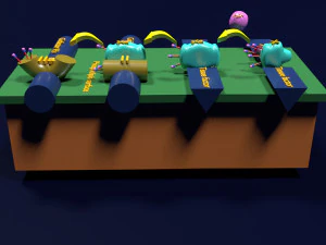 3D COAGULATION CASCADE COMMON PATHWAY 3D Model
