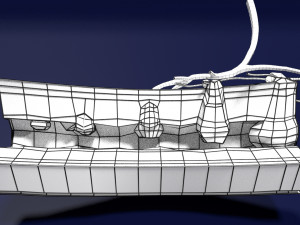 3D Colon cancer staging detail labelled 3D Model