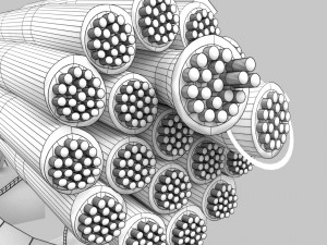 3D connective tissue elements labelled Modello 3D