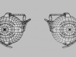 Eye anatomy cut open detail labelled 3D 3Dモデル