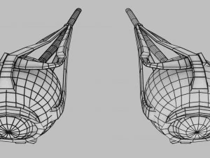 Eye with complete skull 3D 3D Model