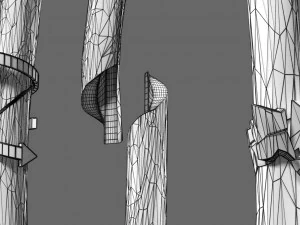 Fracture types labelled 3D Model
