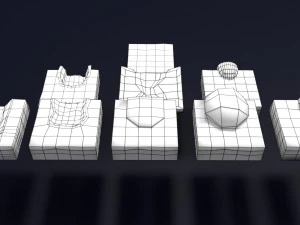 Gastric stomach cancer stages labelled 3D Model