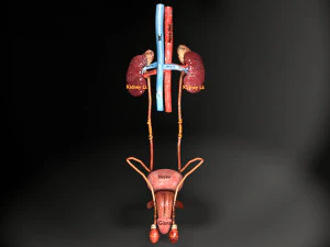 Genito urinary tract 3D 3D Model