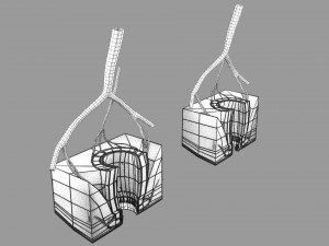 3D hemorrhoids CLEANED UP model 3D-Modell
