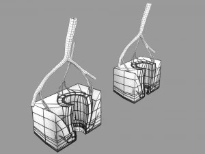 3D hemorrhoids CLEANED UP model 3D Model