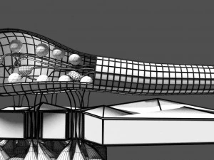 Olfactory system smell odour detail labelled 3D Model