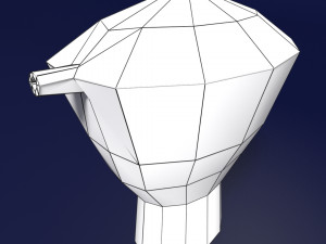 Uterus cut open bisected labelled detail model 3D 模型