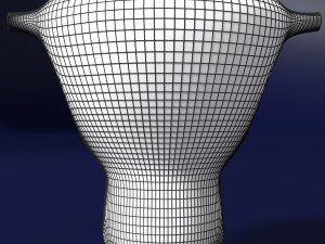 Uterus cut open bisected labelled detail model 3D 模型