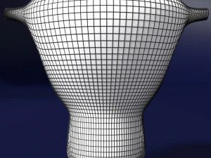 Uterus cut open bisected labelled detail model 3D Model