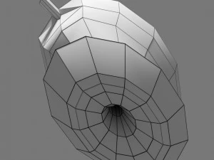 Uterus cut open bisected labelled detail model 3D Model