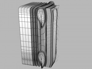Thoracic wall layers model 3D 模型