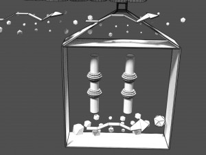 Olfactory system smell odour detail labelled 3D Model