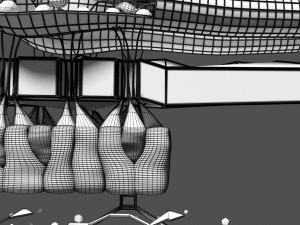 Olfactory system smell odour detail labelled 3D Model