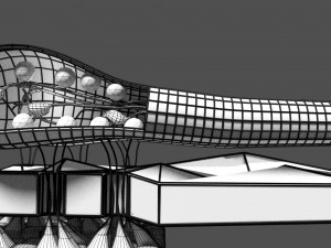 Olfactory system smell odour detail labelled 3D Model