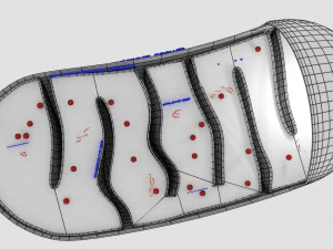 Mitochondria Microscopy detailed labelled 3D Model