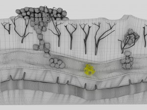 3D cancer metastasis spread model Modelo 3D