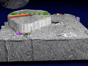 Liver lobule histology animated 3D Model
