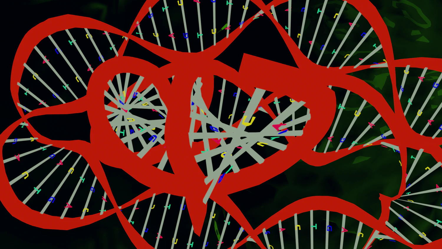 Bacteria With Dna Helix Detailed 3D Model .c4d .max .obj .3ds .fbx .stl .blend 